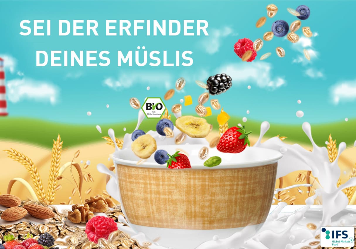 Mix Dir Dein perfektes Lieblingsmüsli und sei der Erfinder Deines Müslis