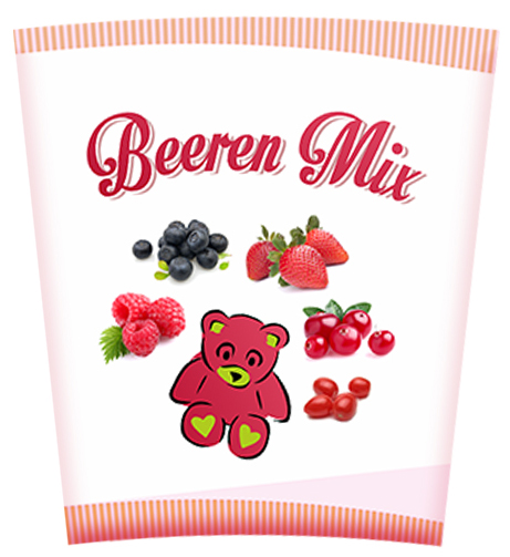 Beeren Mix in den Mixer laden Beeren Mix